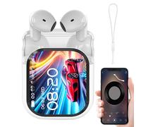 Auriculares de traducción AI - Traducción en tiempo real, auriculares inalámbricos con pantalla táctil | Cancelación de ruido con duración de batería larga, ajustado cómodo para viajes, negocios, gimn