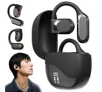 Auriculares De TraduccióN De Ia InaláMbricos Bluetooth En Tiempo Real De Idiomas Compatible Con TraduccióN A 144 Idiomas, Traductor De Llamadas De OíDo Abierto 3 En 1 Para Ios Y Android (Black)