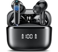 Auriculares de traducción de idiomas IA, auriculares traductores Bluetooth 5.3 en tiempo real de 48 horas, compatibles con 164 idiomas con aplicación IA, auriculares 3 en 1 con micrófono ENC, 5 modos