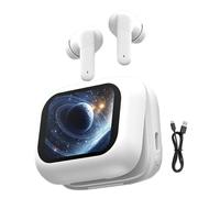 Auriculares de Traducción en Tiempo Real - Dispositivo De Cancelación De Ruido con Pantalla Táctil LCD | Auriculares Traductor IA En Tiempo Real,para Viajes Aprendizaje Negocios Trabajo Estudio