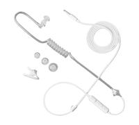 Auriculares de tubo genéricos | Auriculares intraurales de 3,5 mm con micrófono | Auricular con cable a tubo espiral al vacío Compatible con la mayoría de dispositivos