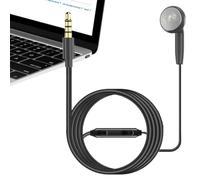 Auriculares de un solo lado, auriculares con cable simple | Auriculares de monos para smartphone con micrófono para empresas | Con un control único con un cable tiene un micrófono construido que te