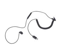 Auriculares de un solo lado extensibles tipo C, cable en línea, ajuste de sonido, ajuste cómodo para ciclismo, correr, tareas de conducción, tamaño de bolsillo, auriculares retráctiles USB C