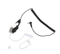 Auriculares de vigilancia con reducción de ruido, diseño discreto, con bobina acústica y cable retráctil de PU para entornos con mucho ruido.