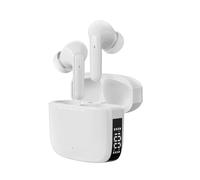 Auriculares Denver TWE-61 inalámbricos Bluetooth con Cancelación de Ruido Pasiva, Micrófono y estuche de carga, blancos