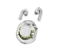 Auriculares Deportivos Auriculares T8 TWS con Bluetooth 5,3, Auriculares Deportivos para Juegos, Reducción De Ruido, Graves, Control Táctil para Xiaomies Auriculares Oreja Abierta(White)