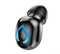 Auriculares deportivos de larga duración para batería, impermeables, carga USB-C para Android y iPhone (negro)