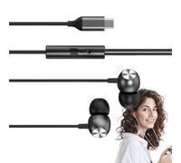 Auriculares deportivos genéricos - Wired Heavy Bass Headphones | Tipo-C 3,5 mm in-ear Stereo Earphones Drive-by-Wire Sports Headset for Mobile Phone Tablet Laptop Computer with Deep Bass