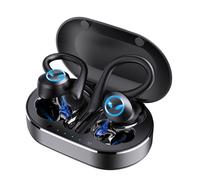 Auriculares deportivos inalámbricos, Bluetooth 5.3, diseño totalmente inalámbrico, auriculares resistentes al agua IP7, 40 horas de duración de
