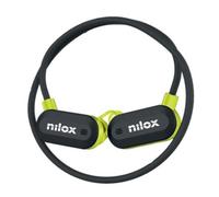 Auriculares deportivos inalámbricos Bluetooth con micrófono, control remoto y carga rápida negros