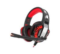 Auriculares deportivos multiplataforma para juegos, con micrófono y sonido estéreo.