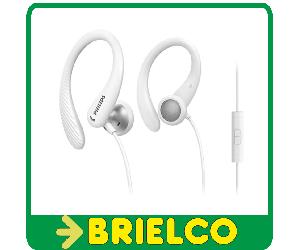 AURICULARES DEPORTIVOS PHILIPS INTRAUDITIVOS MICROFONO COLOR BLANCO 1.2M BD5440