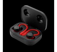 Auriculares deportivos spartan bluetooth 5.3 manos libres accesorios intercambiables detalles en rojo