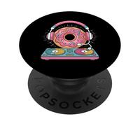 Auriculares Dj Food Rosquilla Música PopSockets PopGrip Adhesivo