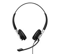 Auriculares Epos Impact SC 660 USB con cable USB, cancelación de ruido, negro y plata