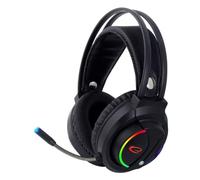 Esperanza Auriculares EGH470 Gaming con micrófono, iluminación y cable 3,5 mm Negro
