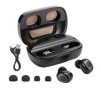 Auriculares Estéreo, Canales Independientes para Oídos Izquierdo y Derecho, Auriculares, Auriculares Estéreo Binaurales Effe, para Amantes de la Música, ABS Negro, 1 par