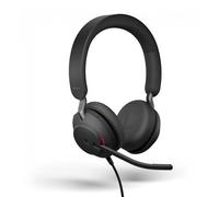 Auriculares estéreo Jabra EVOLVE2 40 SE, MS, USB-C, negro