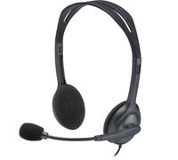Auriculares estéreo Logitech H111, con cable, clavija de 3,5 mm, Auriculares multidispositivo