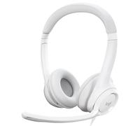 Auriculares Estéreo On-Ear USB Con Micrófono, Blanco Roto - 981-001286