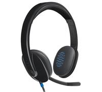 Auriculares Estéreo On-Ear USB Con Micrófono, Negro - 981-000480