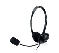 Auriculares Ewent con cable USB y micrófono para llamadas y música, 2.1m, confort máximo