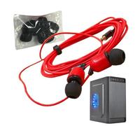 Auriculares extralargos - Monitor In-ear con cable de 3 metros de alcance extendido, conector jack de 3,5 mm sin latencia, auriculares para juegos para PC de escritorio, auriculares de televisión en