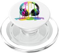 Auriculares Fluido Colorido Pintura Abstracto Música PopSockets PopGrip para MagSafe