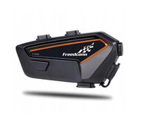 Auriculares Freedom F1 V2 inalámbricos Bluetooth con Cancelación de Ruido, Micrófono y radio FM, protección IP65, color negro y naranja