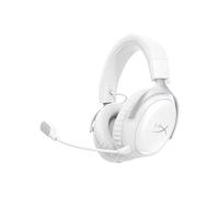 Auriculares Gamer Inalámbricos HyperX Cloud III S Wireless blancos para PC Mac PS5 móviles Switch con adaptador USB-C a USB-A y cable USB.