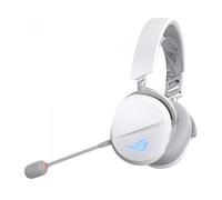 ASUS ROG Pelta - Auriculares Gaming inalámbricos, BT, ROG SpeedNova 2,4 GHz, USB-C, 309g, transductores ROG de 50 mm, micrófono Boom 10mm, batería 60h, Compatible con PC, Switch, PS5 - Blanco