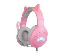 Auriculares gaming con micrófono fr-tec tanooki/ jack 3.5/ rosas