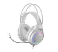 Auriculares gaming con micrófono mars gaming mh124w/ jack 3.5/ blancos