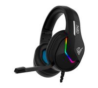 Auriculares gaming con microfono phoenix - ps5 - ps4 - pc - controles en cable - mute - negro