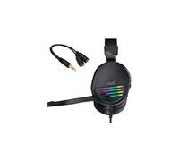 Cool Nitro Auriculares Stereo PC/PS4/PS5/Xbox Gaming Iluminación + Adaptador Audio