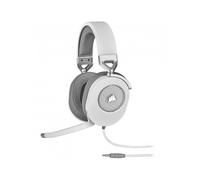 Corsair HS65 SURROUND Auriculares Multiplataforma con Cable para Juegos - Sonido envolvente Dolby 7.1 - SonarWorks SoundID - Compatible iCUE - PC, Mac, PS5, PS4, Xbox, Nintendo Switch, Móvil - Blanco
