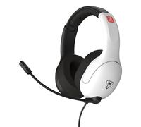 Turtle Beach Airlite Fit Auriculares con Cable para Juegos en Blanco y Negro con Licencia Oficial para Todos los Nintendo Switch: micrófono abatible y silenciable, Orejeras de Comodidad Superior