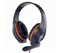 AURICULARES GAMING GEMBIRD GHS-05-O NARANJA NEGRO MICROFONO ALAMBRICO JACK 3.5MM