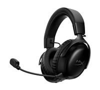 HyperX Cloud III S - Auriculares Gaming inalámbricos, Bluetooth, 2.4Ghz, PC, PS5, Xbox, Drivers 53 mm, DTS, micrófono 10mm, batería hasta 200h, Negro