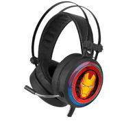 Auriculares gaming marvel iron man con micrófono, sonido envolvente,