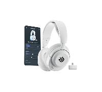 SteelSeries Arctis Nova 5 Blanco Cascos gaming inalámbricos PC, PS5, Switch 2, móvil - Controladores magnéticos de neodimio - Más de 100 preajustes - Batería de 60 horas - 2,4 GHz o BT - Micro Gen2.X