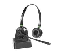 Auriculares Gearlab GLB245500 inalámbricos Bluetooth para oficina con Cancelación de Ruido y micrófono, negros