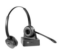 Auriculares Gearlab GLB245550 inalámbricos Bluetooth para oficina con cancelación de ruido negros