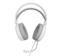 Auriculares Genesis Neon 613 G2 con cable sonido V retroiluminación RGB gaming blancos