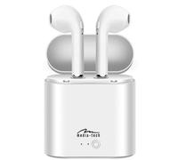 Auriculares GTmedia R-Phones inalámbricos Bluetooth intraaurales con micrófono y estuche de transporte blancos