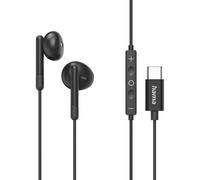Auriculares Hama con cable USB-C In Ear para oficina con micrófono negros