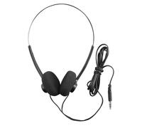 Auriculares Hama Slight II con cable Jack 3,5 mm para música, diadema ajustable, color negro