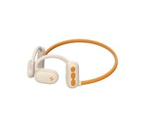 Auriculares Havit 6939119066482 inalámbricos Bluetooth para llamadas, música y deporte, color beige