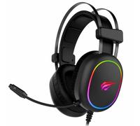 Auriculares Havit H2016U con cable Alámbrico Gaming Cancelación de Ruido RGB Negros