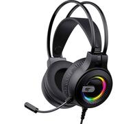 Auriculares Havit H2040d con cable USB y jack 3,5 mm para gaming con retroiluminación multicolor negros